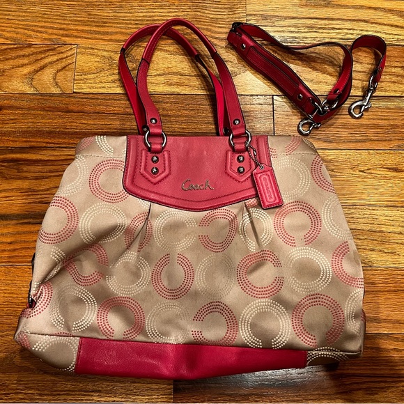 COACH Ashley satchel purse, rare color! - Picture 2 of 15